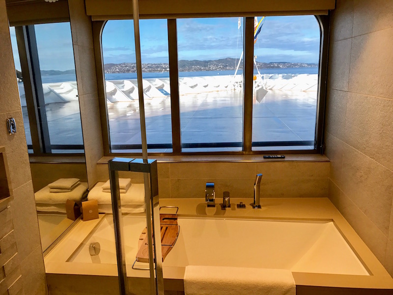 View from the bathroom in our Explorer Suite