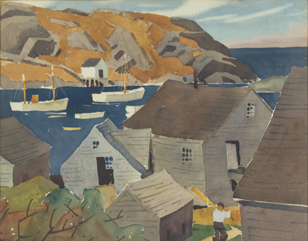 The Monhegan Museum and affiliated Fitzgerald Legacy own many works by James Fitzgerald. 