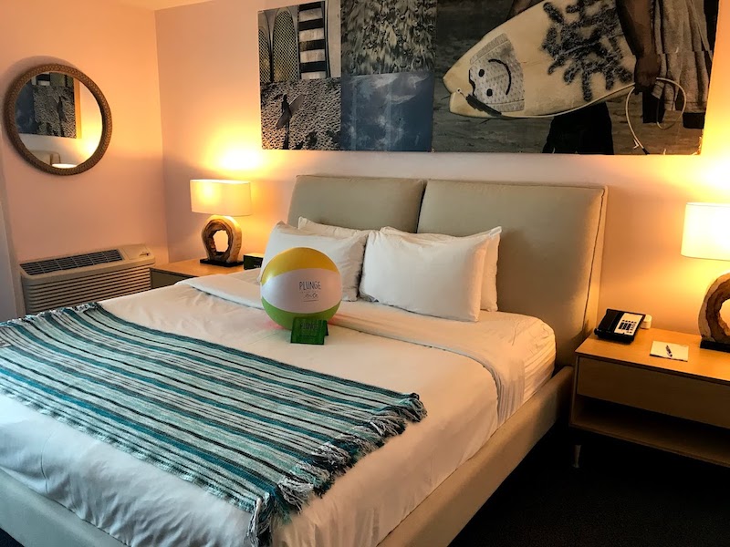 A King room at Plunge Beach Resort