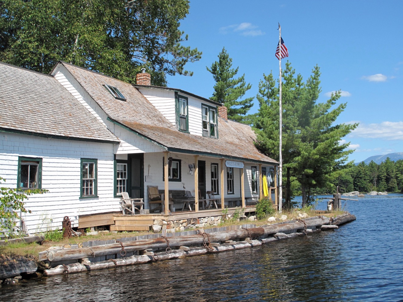 Ambajejus Boom House as seen from the dock